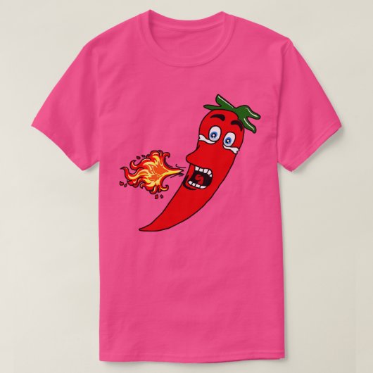 Fiery Hot Chili Pepper T-shirt (Design voorkant)