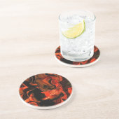 Fiery Jigzaag Zandsteen Onderzetter (Zijkant)