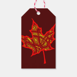 Fiery Leaf Cadeaulabel