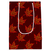 Fiery Leaf Medium Cadeauzakje (Achterkant)