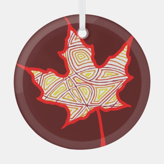 Fiery Leaf Ornament (Voorkant)