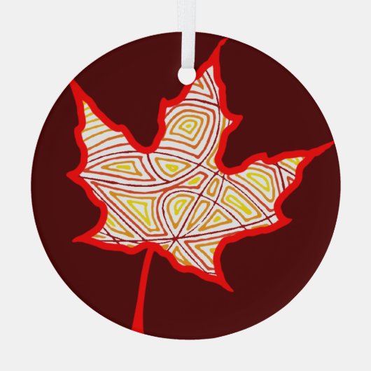 Fiery Leaf Ornament (Achterkant)