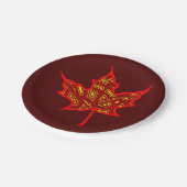 Fiery Leaf Papieren Bordje (Gekanteld)
