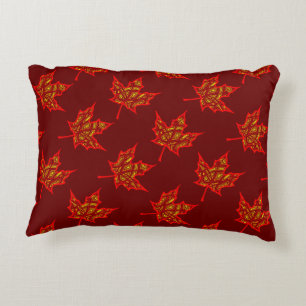 Fiery Leaves Decoratief Kussen