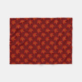 Fiery Leaves Fleece Deken (Voorkant (Horizontaal))