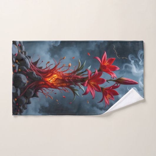 Fiery Lily Fantasy Handdoek (Handdoek)