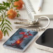 Fiery Lily Fantasy Sleutelhanger (Voorkant Rechts)