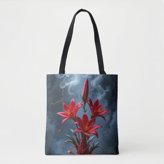 Fiery Lily Fantasy Tote Bag (Voorkant)