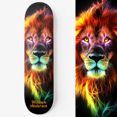 Fiery Lion Glowing Cool Style Persoonlijk Skateboard