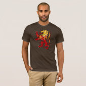 Fiery Lion Rampant shirt (donker) (Voorkant volledig)