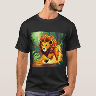 "Fiery Lion T-shirt – Laat je innerlijke kracht lo