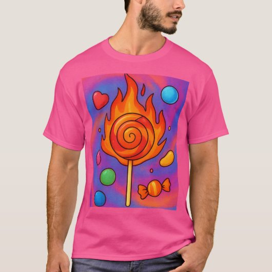 Fiery Lollipop T-shirt (Voorkant)