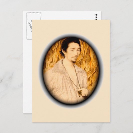 Fiery Love Briefkaart (Voorkant / Achterkant)