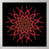 Fiery Mandala Poster (Voorkant)