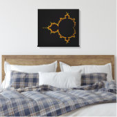 Fiery Mandelbrot Set gewikkeld canvas (Insitu (Slaapkamer))