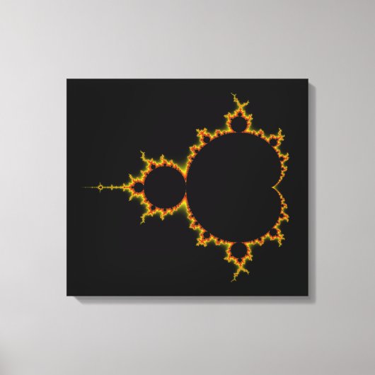 Fiery Mandelbrot Set gewikkeld canvas Afdruk (Voorkant)