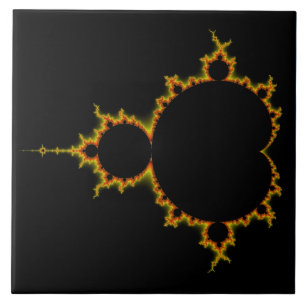 Fiery Mandelbrot Set Tile Tegeltje