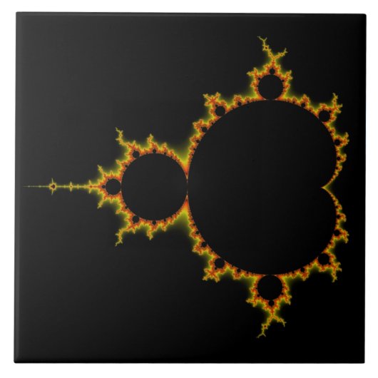 Fiery Mandelbrot Set Tile Tegeltje (Voorkant)