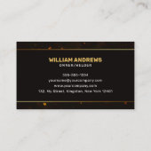 Fiery & Moderne Lassenaannemer Metaalfabrikant Visitekaartje (Achterkant)