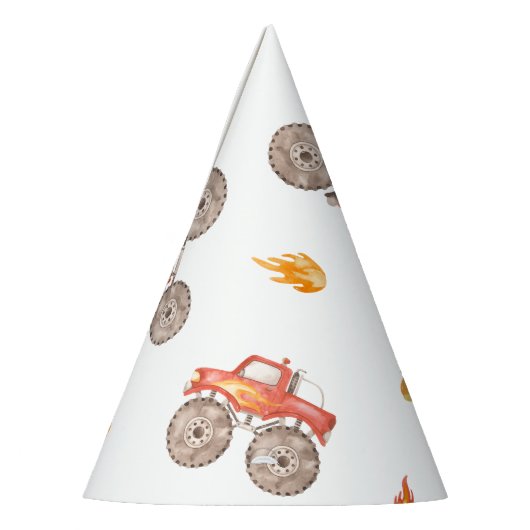 Fiery Monster Trucks Feesthoedjes (Links)
