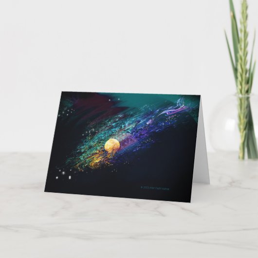 "Fiery Moon #2" Aankondiging Kaart (Voorkant)