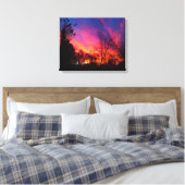 Fiery Night Sky Canvas (Insitu (Slaapkamer))