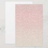 Fiery Ombre met Glitter Effect Briefpapier (Voorkant / Achterkant)