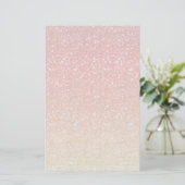 Fiery Ombre met Glitter Effect Briefpapier (Staand voorkant)