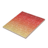 Fiery Ombre met Glitter Effect Tegeltje (Zijkant)