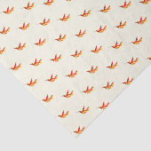 "Fiery One" Hummingbird Print Tissuepapier (Detail)