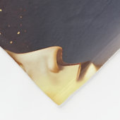 Fiery Orange Celestial Moon Blanket – Luxury Seaml Fleece Deken (Hoek)