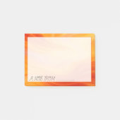 Fiery Oranje Gold Marble Post-it Notes (Voorkant)
