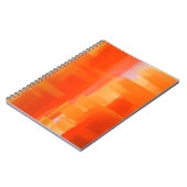 Fiery Oranje Rode Abstracte Energie Notitieboek (Linkerzijde)