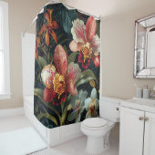 Fiery Orchid Spectrum Waterverf Douchegordijn (In situ)