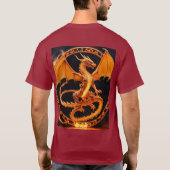 Fiery Ouroboros Dragon T-shirt (Achterkant)