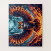Fiery Owl Phoenix Ascension Legpuzzel (Verticaal)