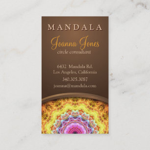 Fiery Passion Holistic Mandala Visitekaartje