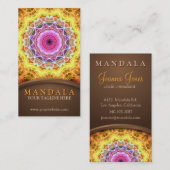 Fiery Passion Holistic Mandala Visitekaartje (Voorkant / Achterkant)