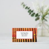 Fiery Pentecost Organ Pipes Organist Visitekaartje (Staand voorkant)