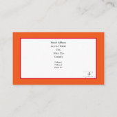 Fiery Pentecost Organ Pipes Organist Visitekaartje (Achterkant)