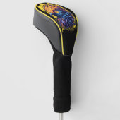Fiery Phoenix Bird Art Golfheadcover (Schuin)