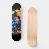 Fiery Phoenix Bird Art Persoonlijk Skateboard (Voorkant)