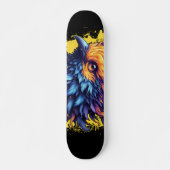Fiery Phoenix Bird Art Persoonlijk Skateboard (Voorkant)