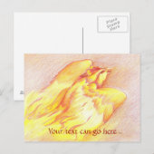 Fiery Phoenix-Briefkaart Briefkaart (Voorkant / Achterkant)