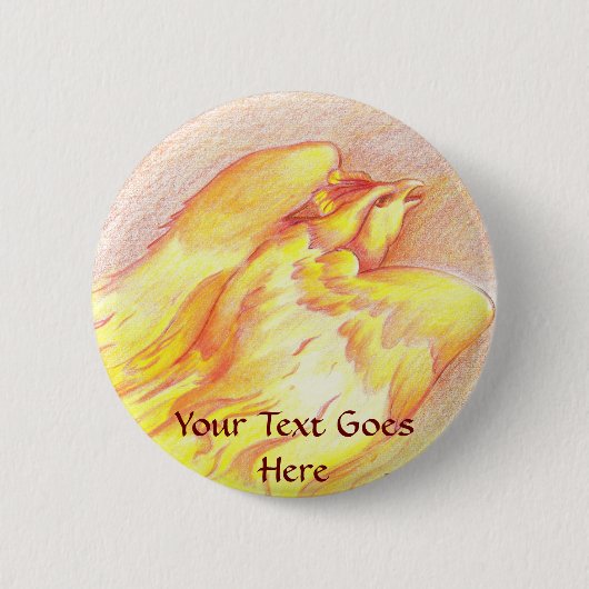 Fiery Phoenix Button (Voorkant)