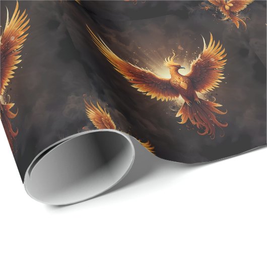 Fiery Phoenix Cadeaupapier (Rol Hoek)