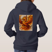 Fiery Phoenix Graffiti Flame Art Hoodie (Achterkant)
