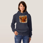 Fiery Phoenix Graffiti Flame Art Hoodie (Voorkant volledig)