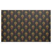Fiery Phoenix in zwart Stof (Fat Quarter)
