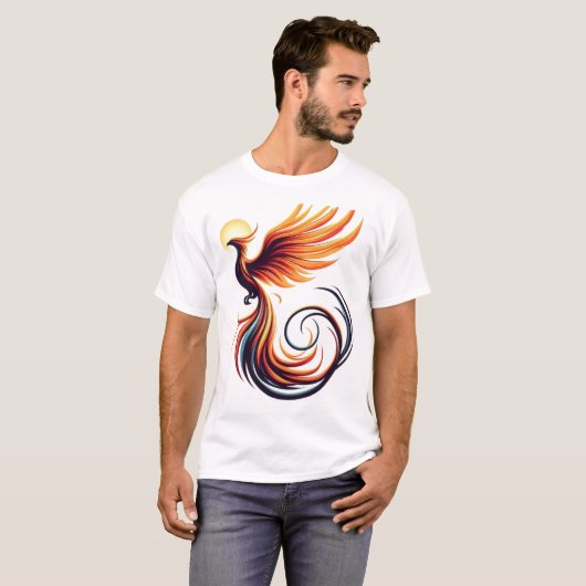 Fiery Phoenix Kinder T-shirt (Voorkant volledig)